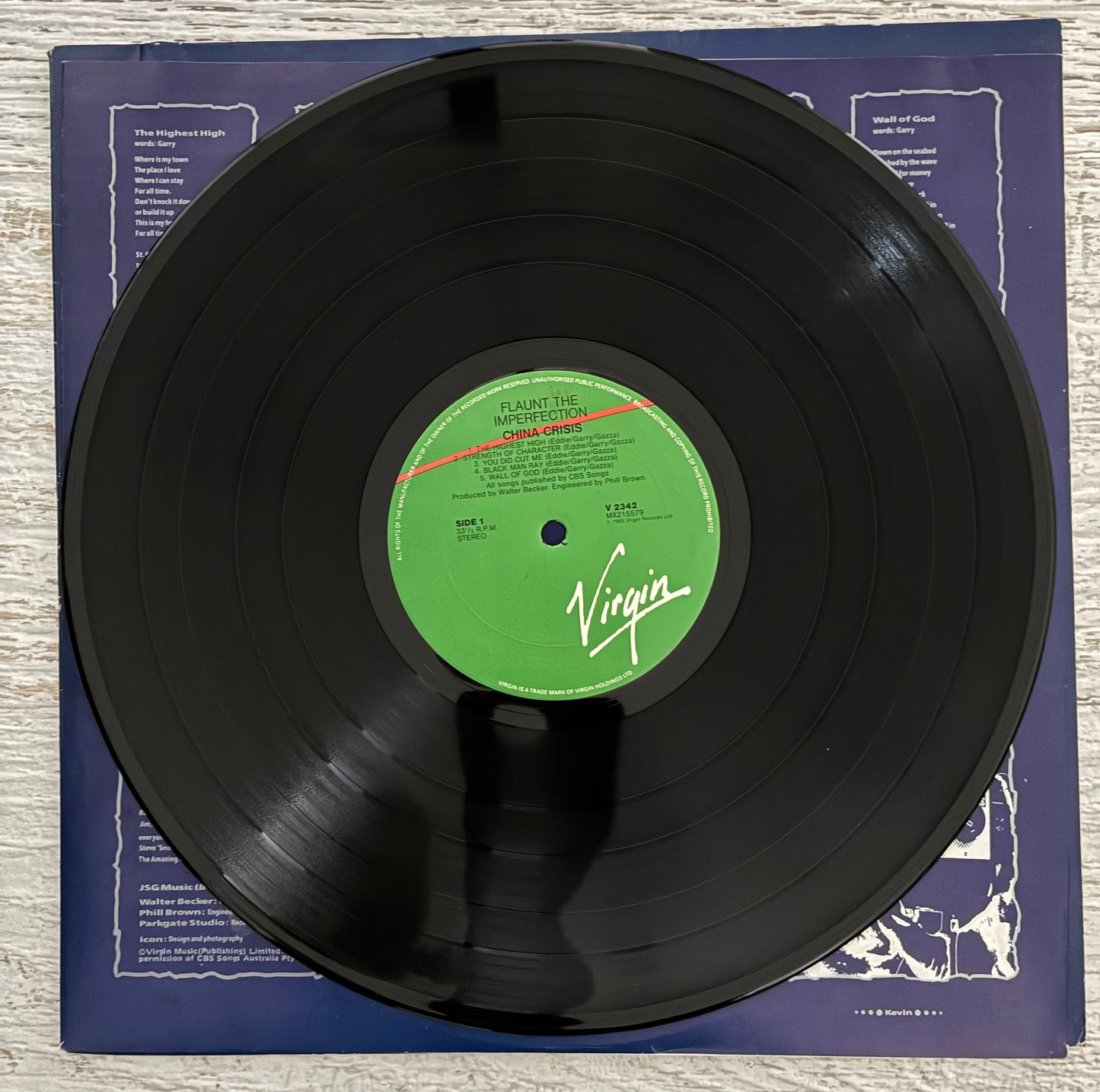 China Crisis - Flaunt The Imperfection (1985 UK Pressing 12" Vinyl) (Used/2nd Hand)