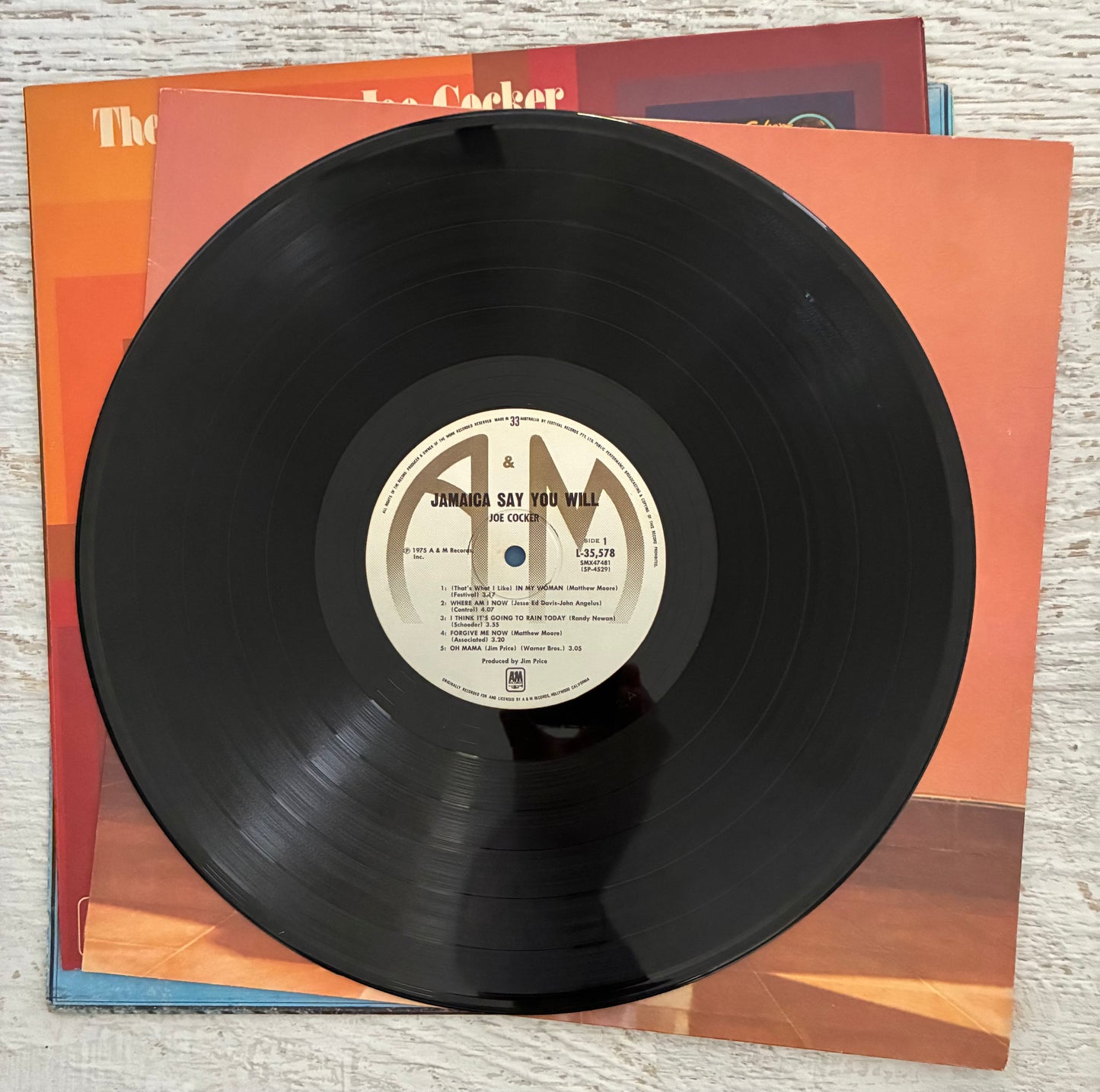 Joe Cocker - Jamaica Say You Will (1975 Aus Pressing 12" Vinyl) (Used/2nd Hand)
