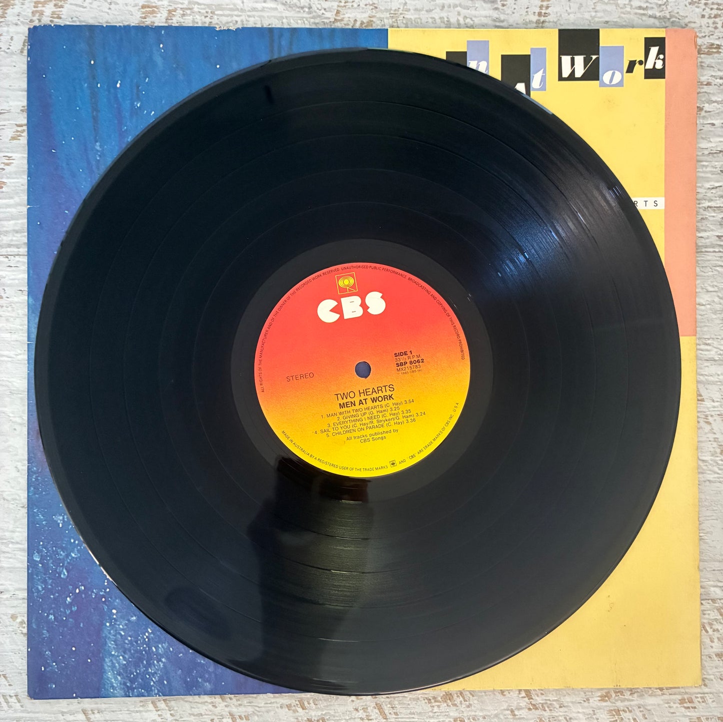 Men At Work - Two Hearts (1985 Aus Pressing 12" Vinyl) (Used/2nd Hand)