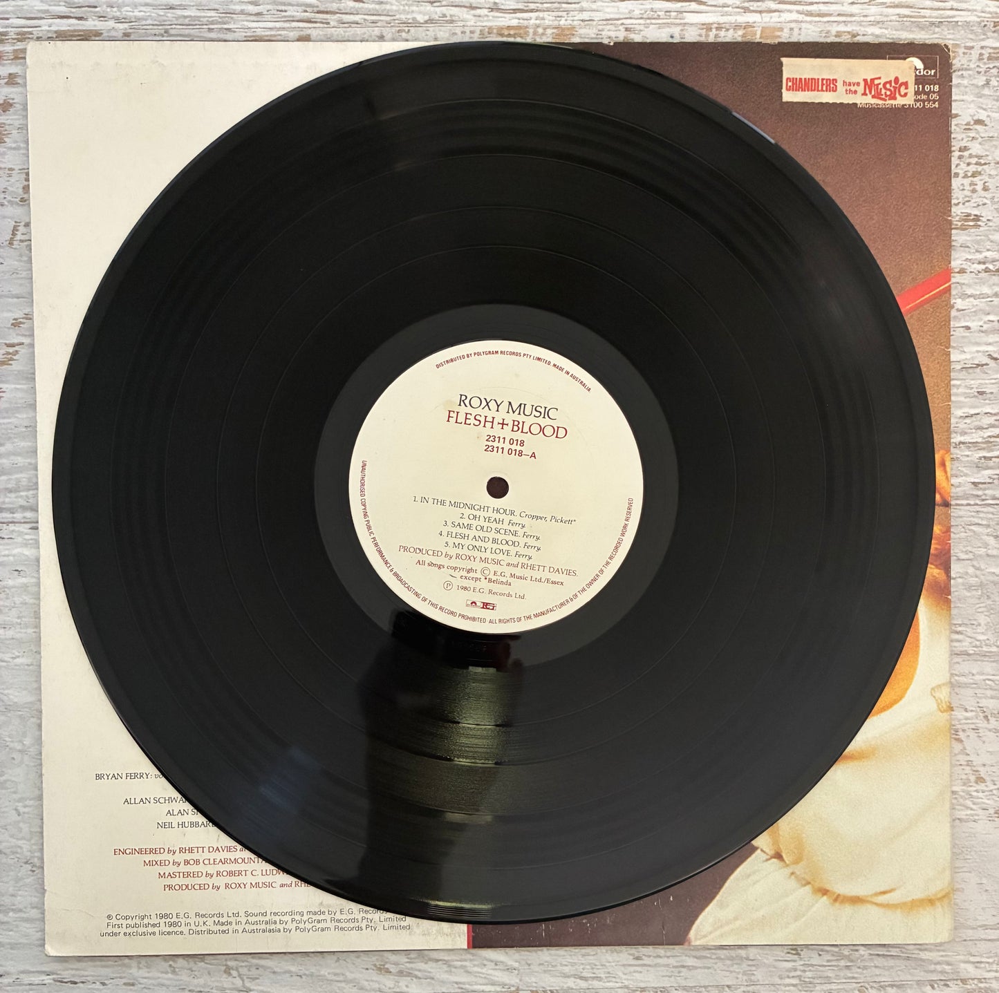Roxy Music - Flesh + Blood (1980 Aus Pressing 12" Vinyl) (Used/2nd Hand)