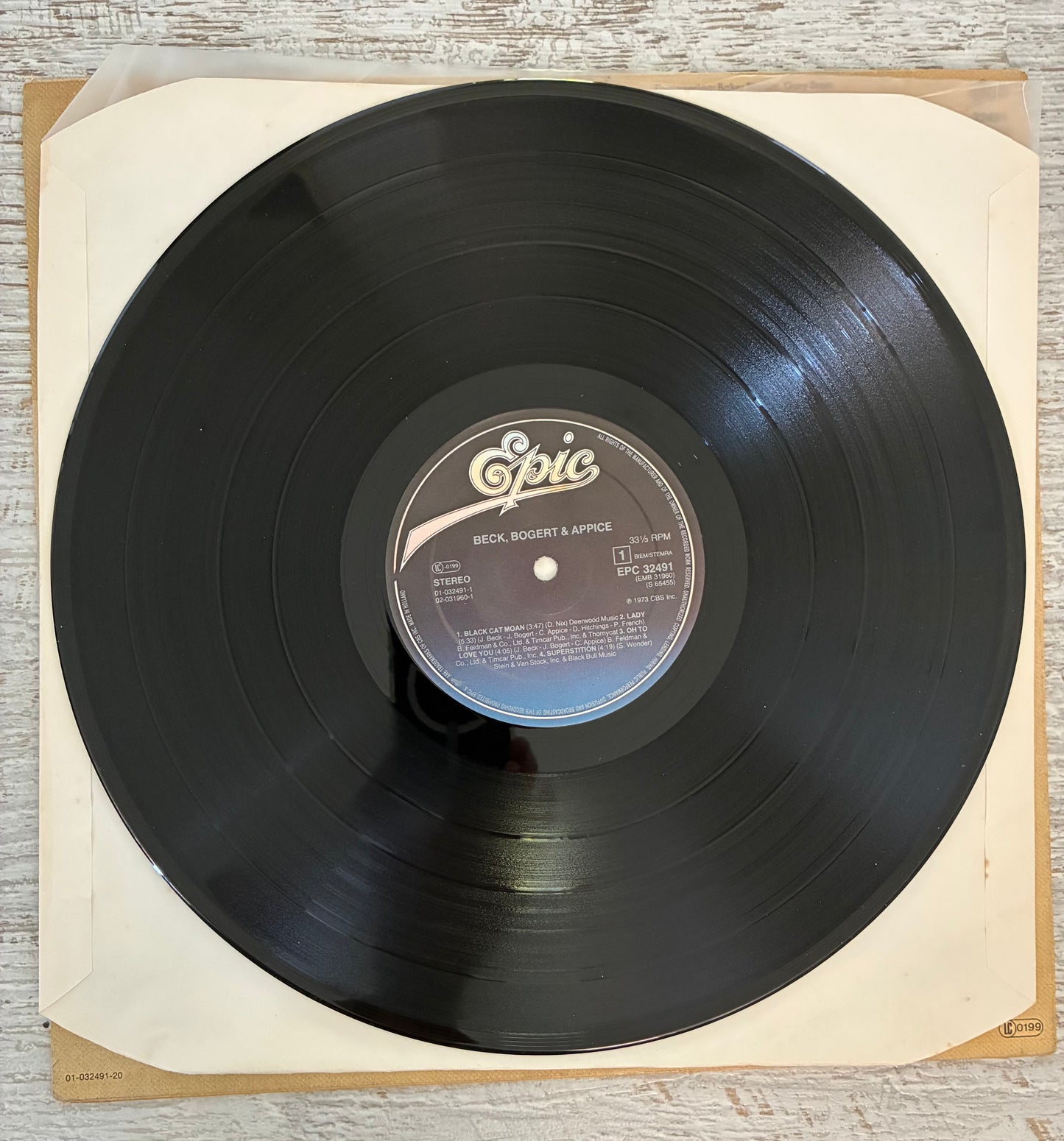 Beck, Bogert & Appice - Beck, Bogert & Appice (1973 Holland Press 12" Vinyl) (Used/2nd Hand)