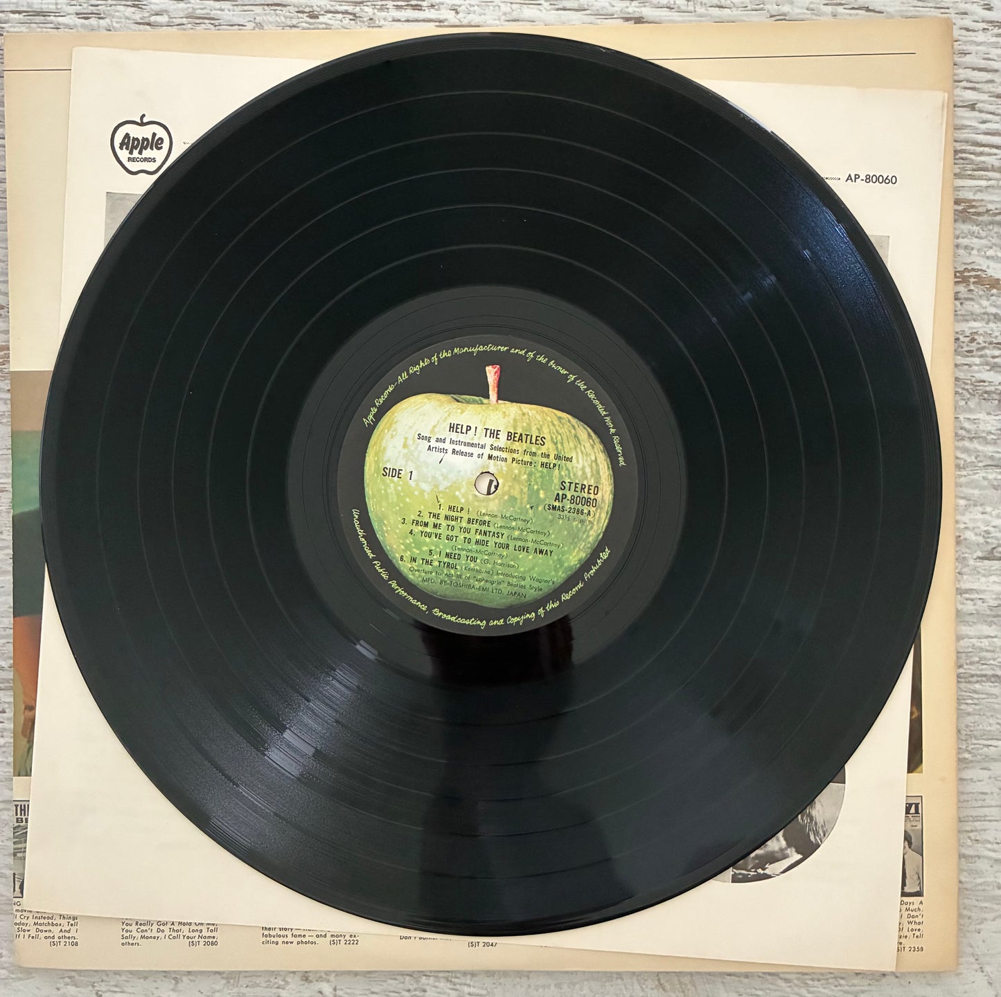 The Beatles - Help! OST (1973 Japanese Pressing 12" Vinyl) (Used/2nd Hand)