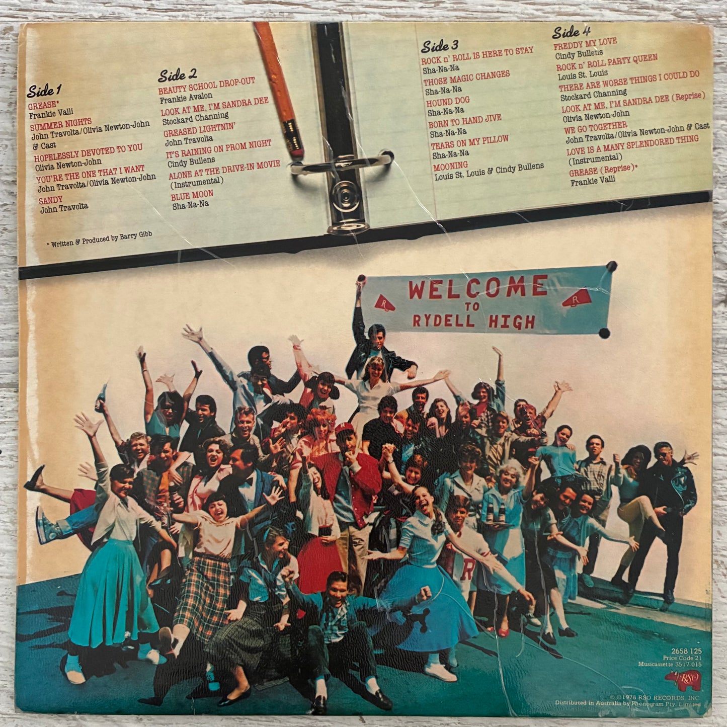 Grease - OST (1978 Australian Pressing 2XLP 12" Vinyl) (Used/2nd Hand)