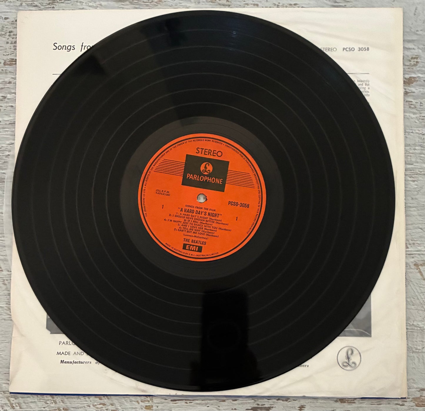 The Beatles - A Hard Day's Night (1969 Australian Pressing 12" Vinyl) (Used/2nd Hand)