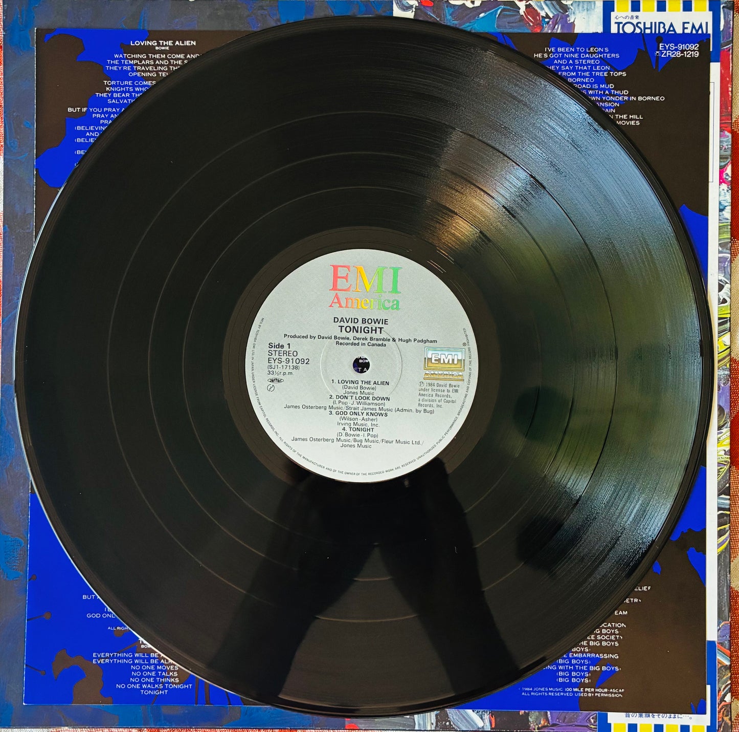 David Bowie - Tonight (1984 Japanese Pressing 12" Vinyl) (Used/2nd Hand)