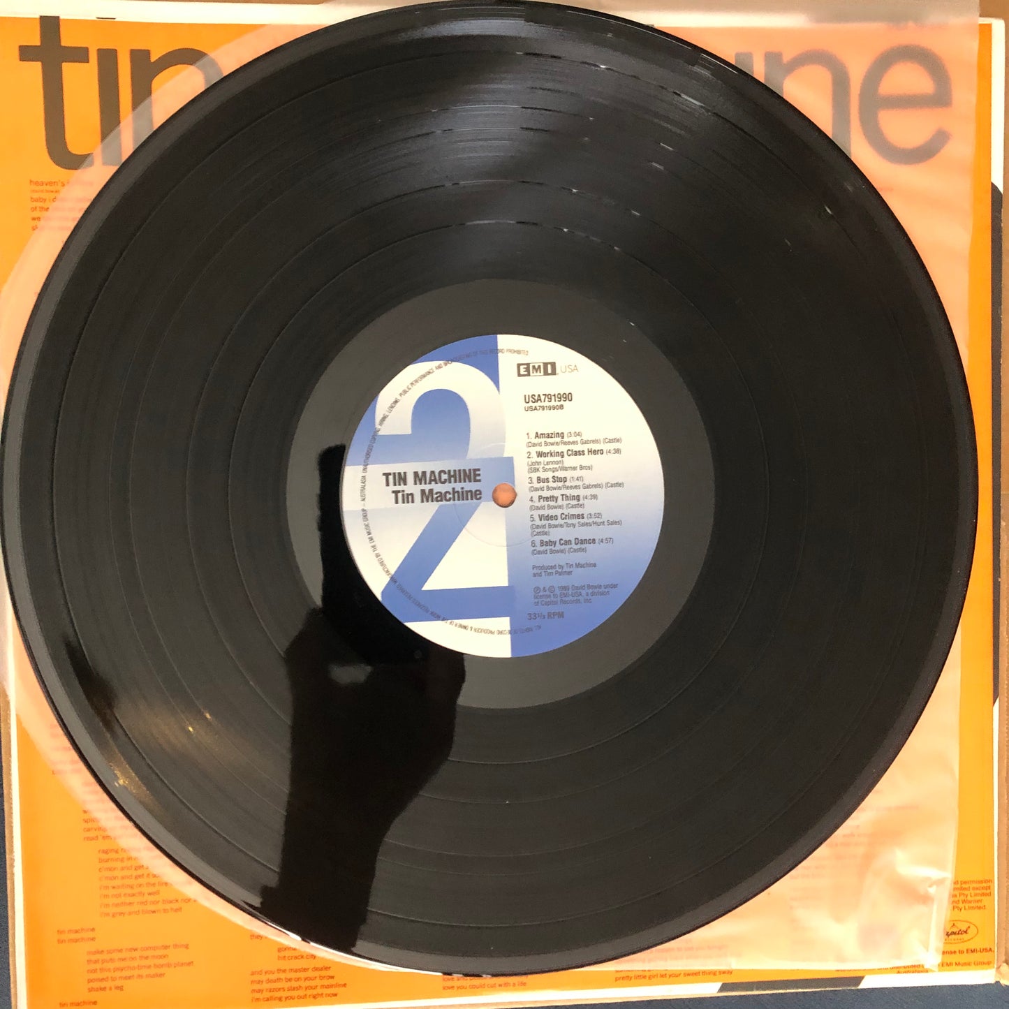 Tin Machine - Tin Machine (1989 Australian Pressing 12" Vinyl) (Used/2nd Hand)