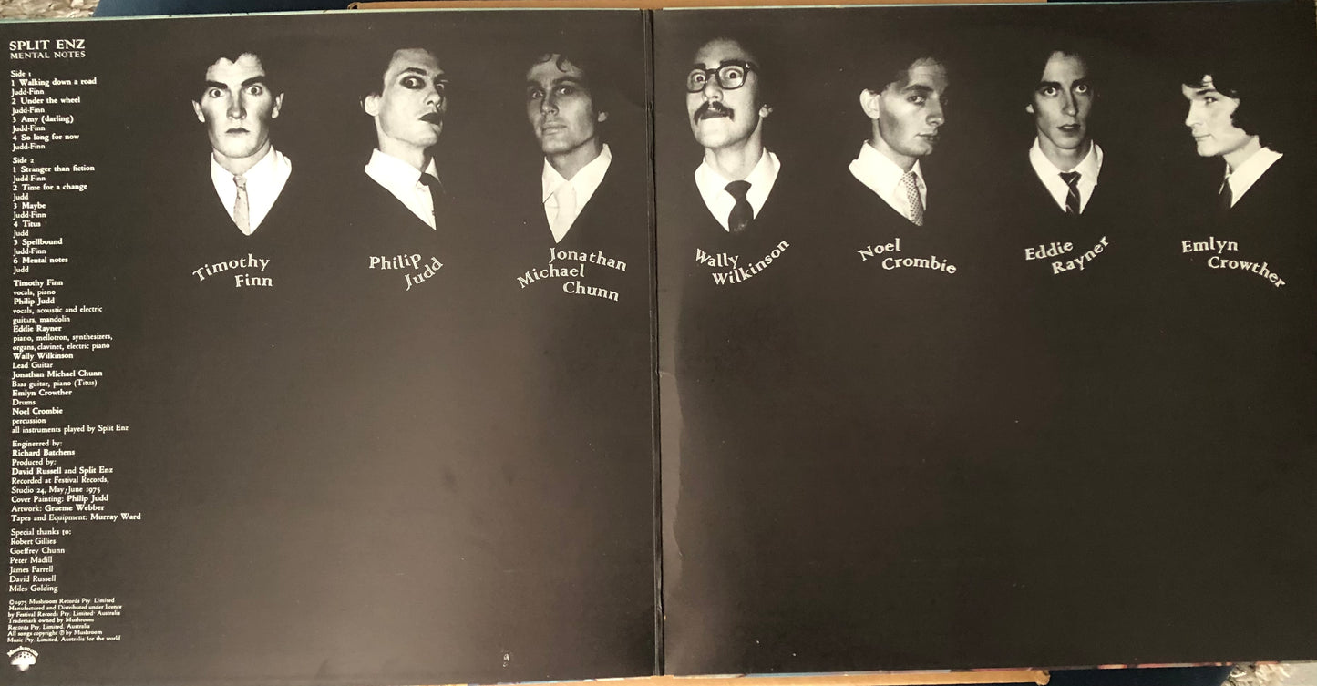Split Enz - Mental Notes (1975 Australian Pressing 12" Vinyl) (Used/2nd Hand)