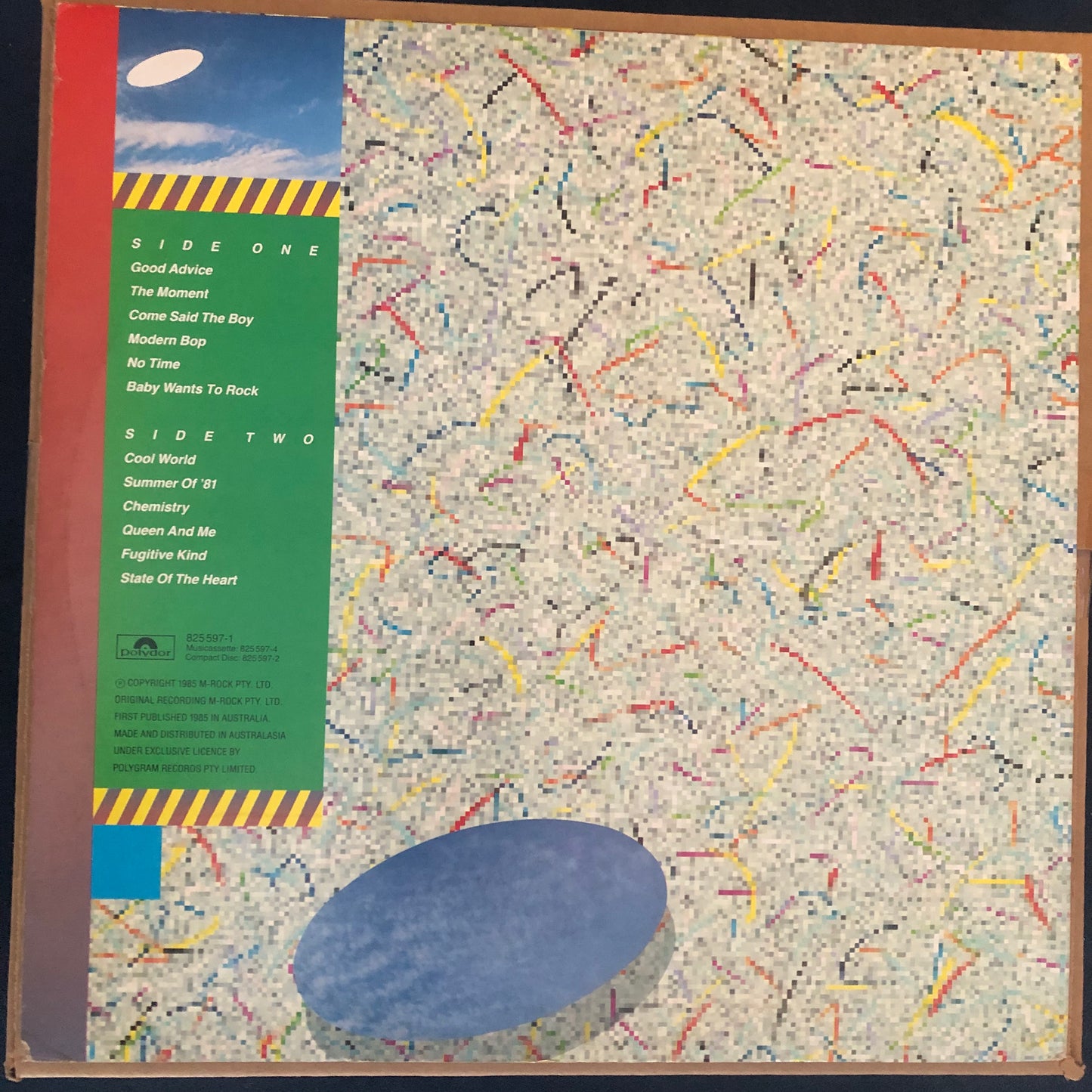 Mondo Rock - Up To The Moment (1985 Australian Pressing 12" Vinyl) (Used/2nd Hand)