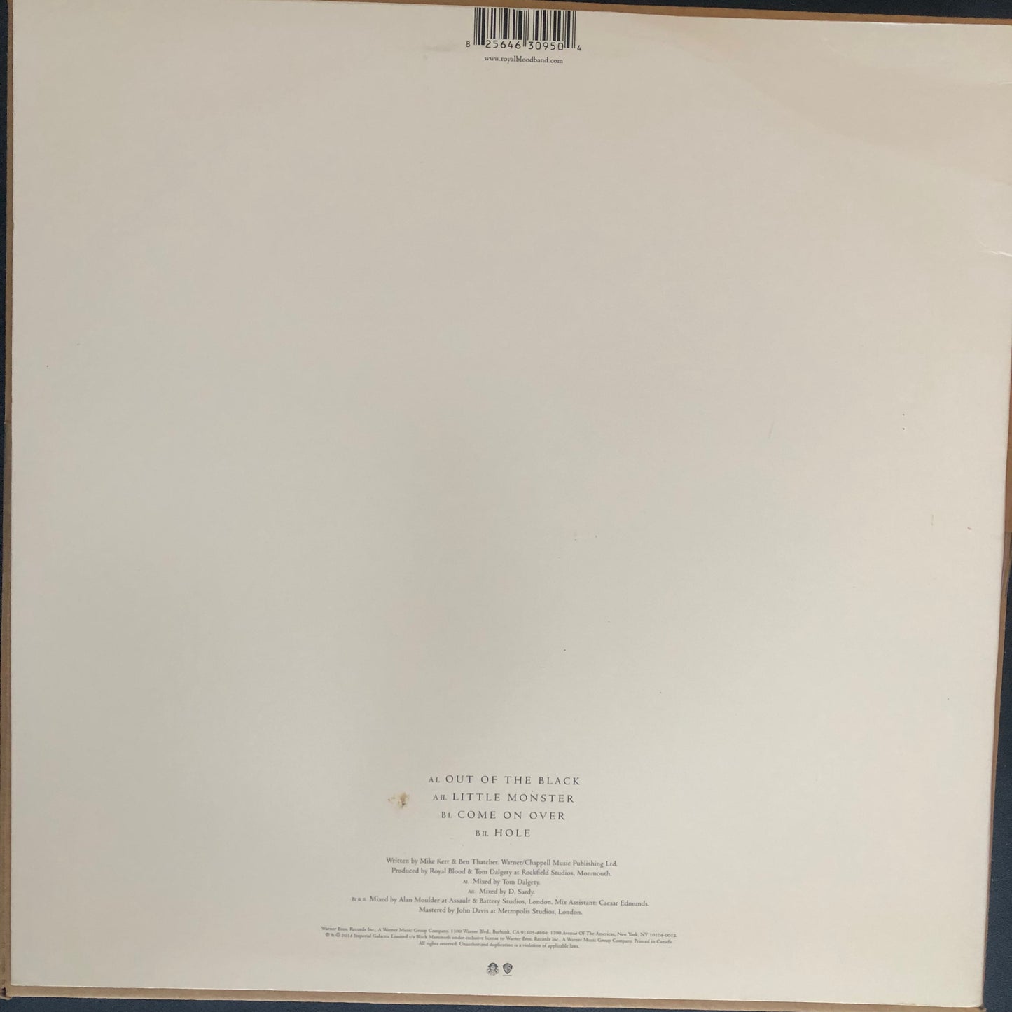 Royal Blood - Out Of The Black EP (2014 US Pressing) (Used/2nd Hand)