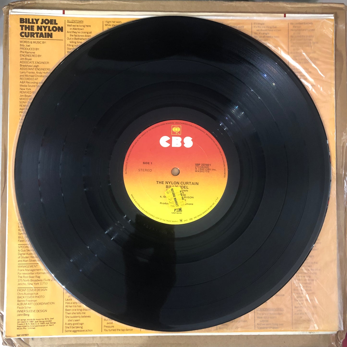 Billy Joel - The Nylon Curtain (1982 Australian Pressing 12" Vinyl) (Used/2nd Hand)