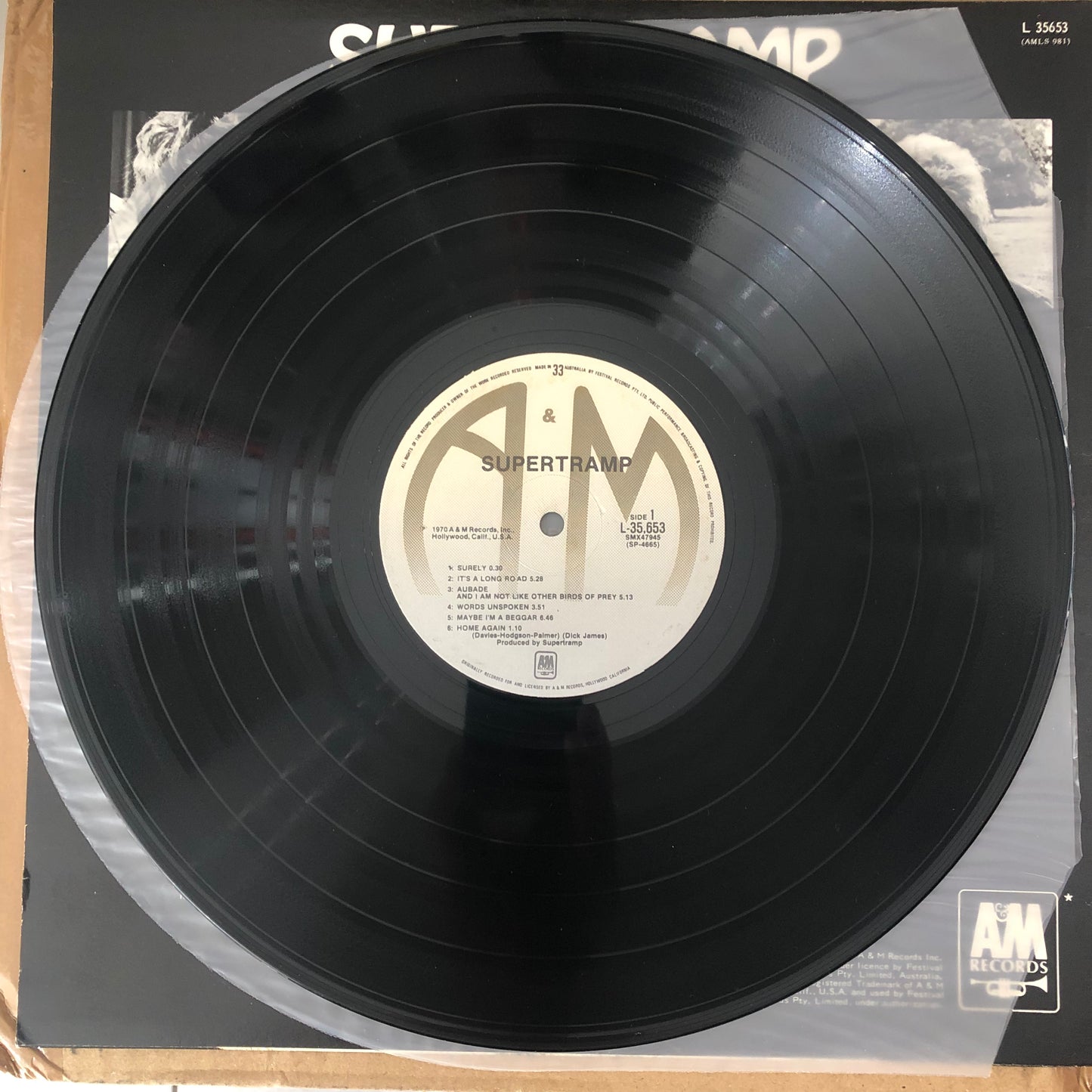 Supertramp - Supertramp (1975 Australian Pressing 12" Vinyl) (Used/2nd Hand)