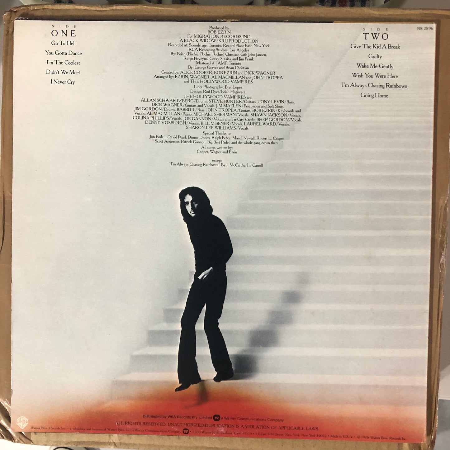 Alice Cooper - Goes To Hell (1976 U.S. Pressing 12" Vinyl) (Used/2nd Hand)