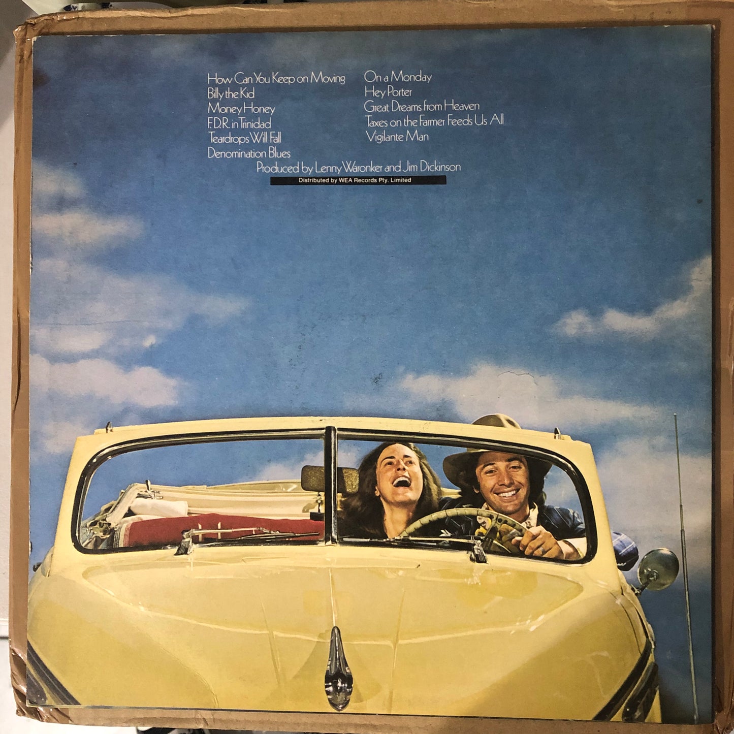 Ry Cooder - Into The Purple Valley (1972 Australian Pressing 12" Vinyl) (Used/2nd Hand)