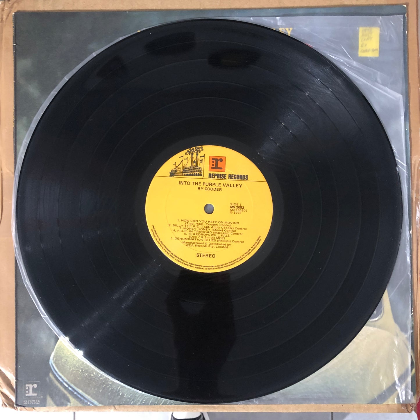 Ry Cooder - Into The Purple Valley (1972 Australian Pressing 12" Vinyl) (Used/2nd Hand)