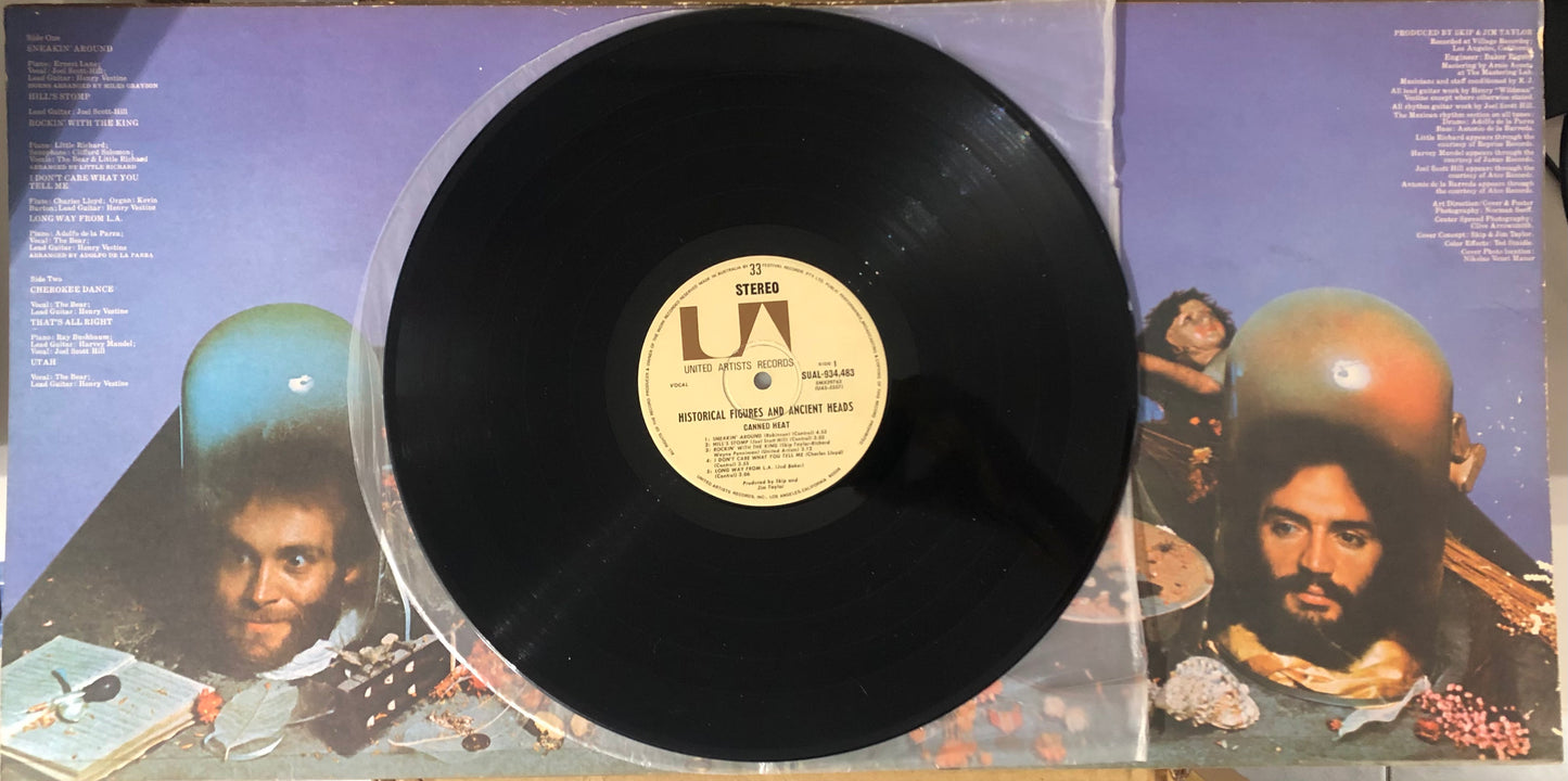 Canned Heat - Historical Figures And Ancient Heads (1972 Australian Pressing 12" Vinyl) (Used/2nd Hand)