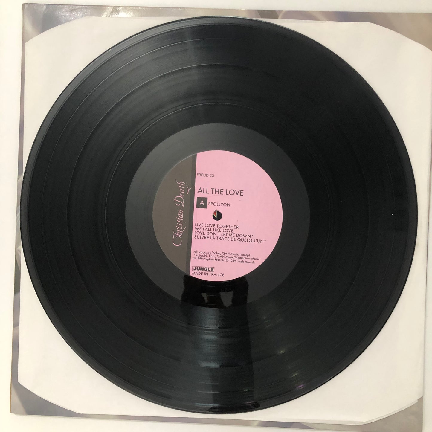 Christian Death - All The Love All The Hate (1989 UK Pressing 12" Vinyl) (Used/2nd Hand)