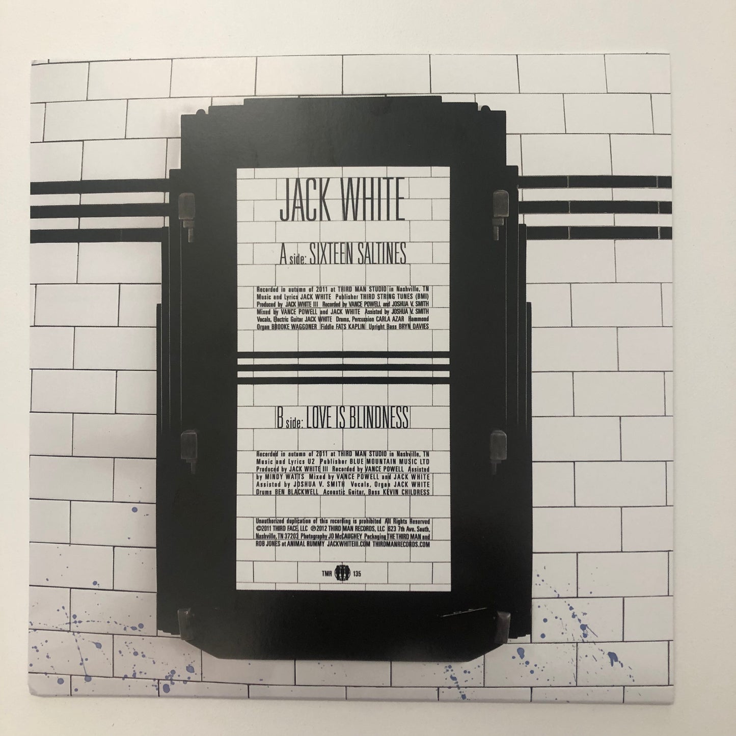 Jack White - Sixteen Saltines (7" Vinyl) (Used/2nd Hand)