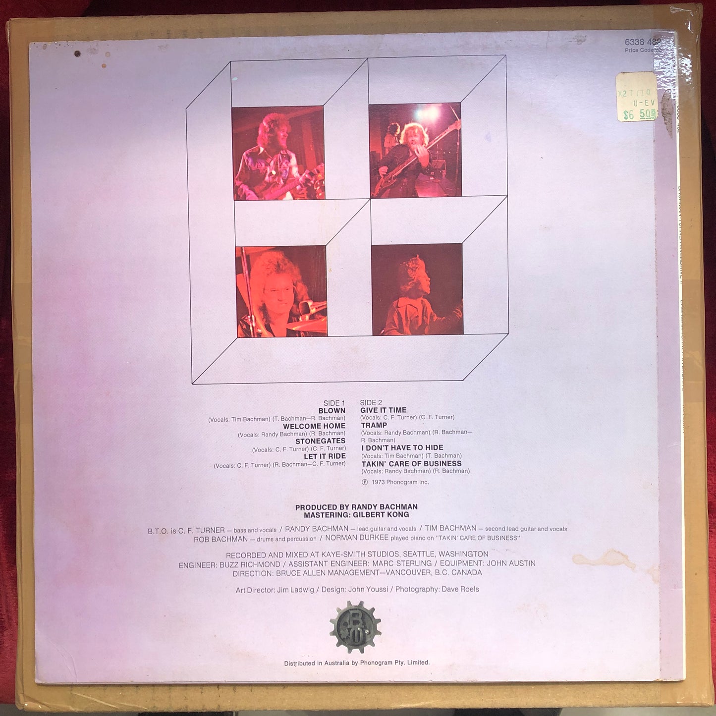 Bachman-Turner Overdrive - Bachman-Turner Overdrive 2 (1973 Australian Pressing 12" Vinyl) (Used/2nd Hand)