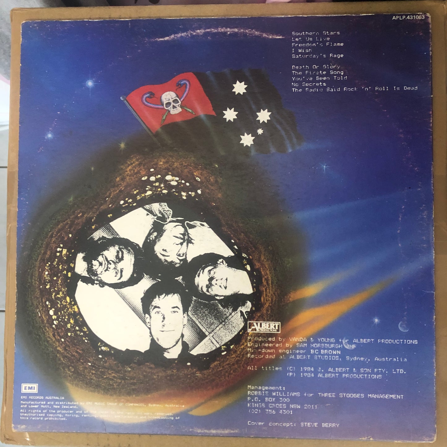 Rose Tattoo - Southern Stars (1984 Australian Pressing 12" Vinyl) (Used/2nd Hand)