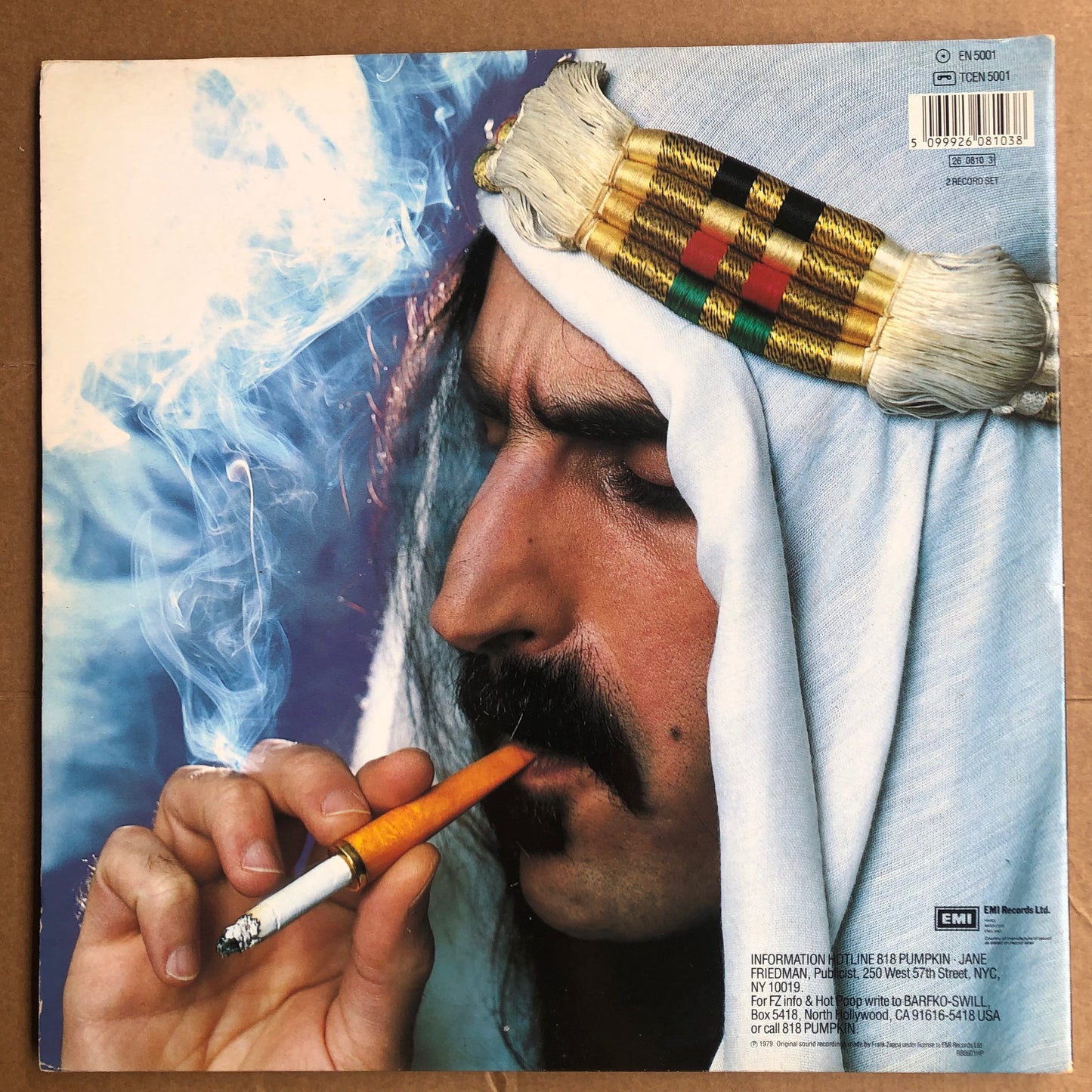 Frank Zappa - Sheik Yerbouti (1986 UK Pressing Reissue 2XLP 12" Vinyl) (Used/2nd Hand)