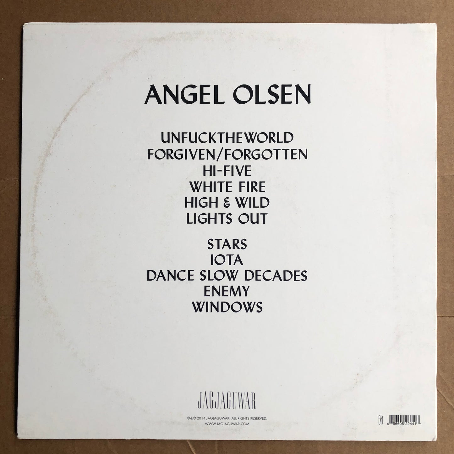 Angel Olsen - Burn Your Fire For No Witness (2014 US Pressing 12" Vinyl) (Used/2nd Hand)