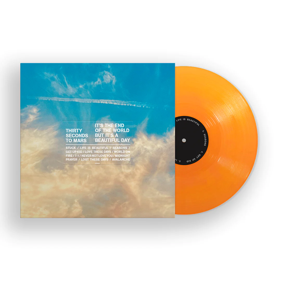 Thirty Seconds To Mars - It's The End Of The World But It's A Beautiful Day (Opaque Orange 12" Vinyl, Alternative Cover, Litho Print)