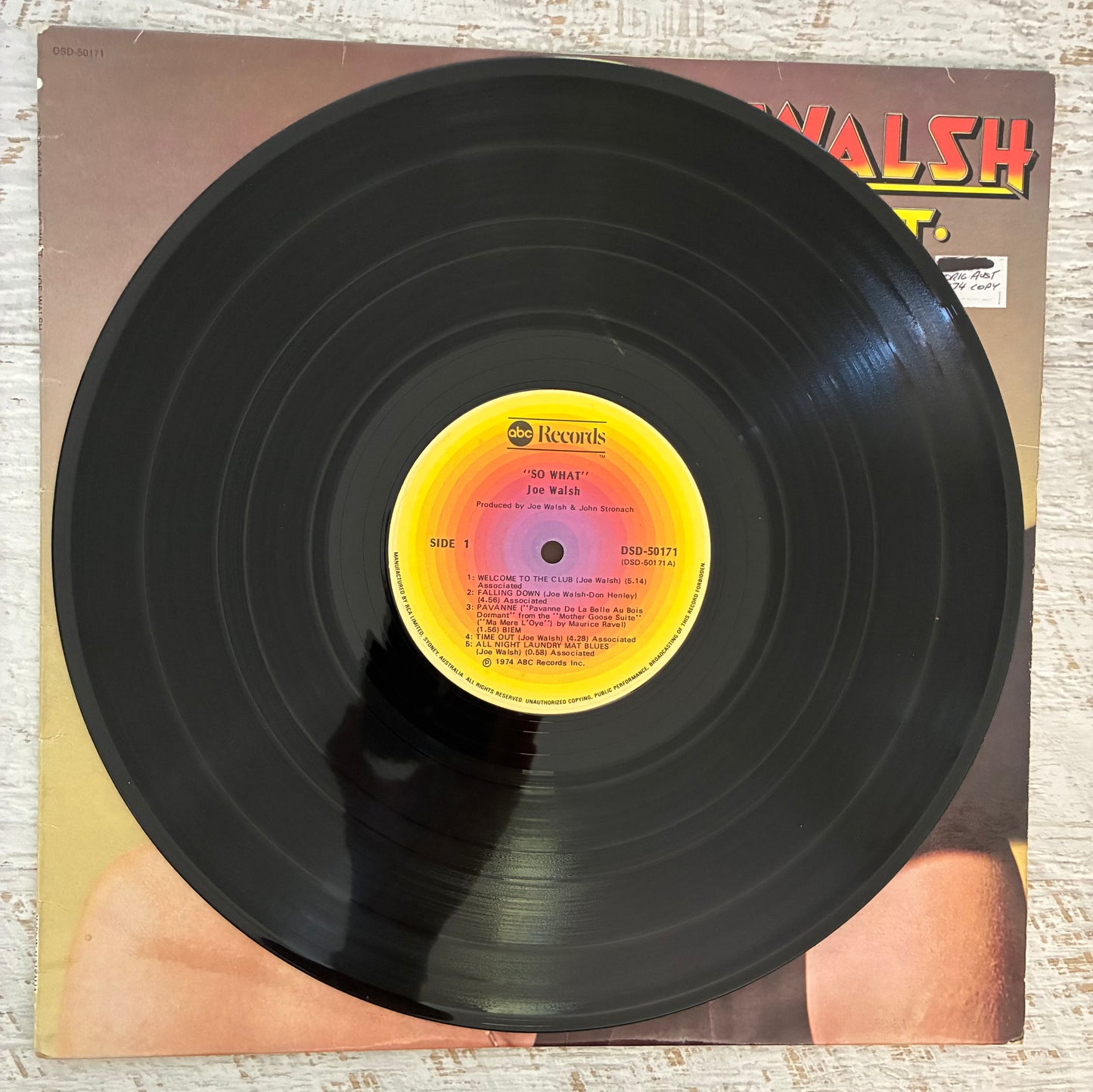 Joe Walsh - So What (1974 Aus Pressing 12' Vinyl) (Used/2nd Hand)