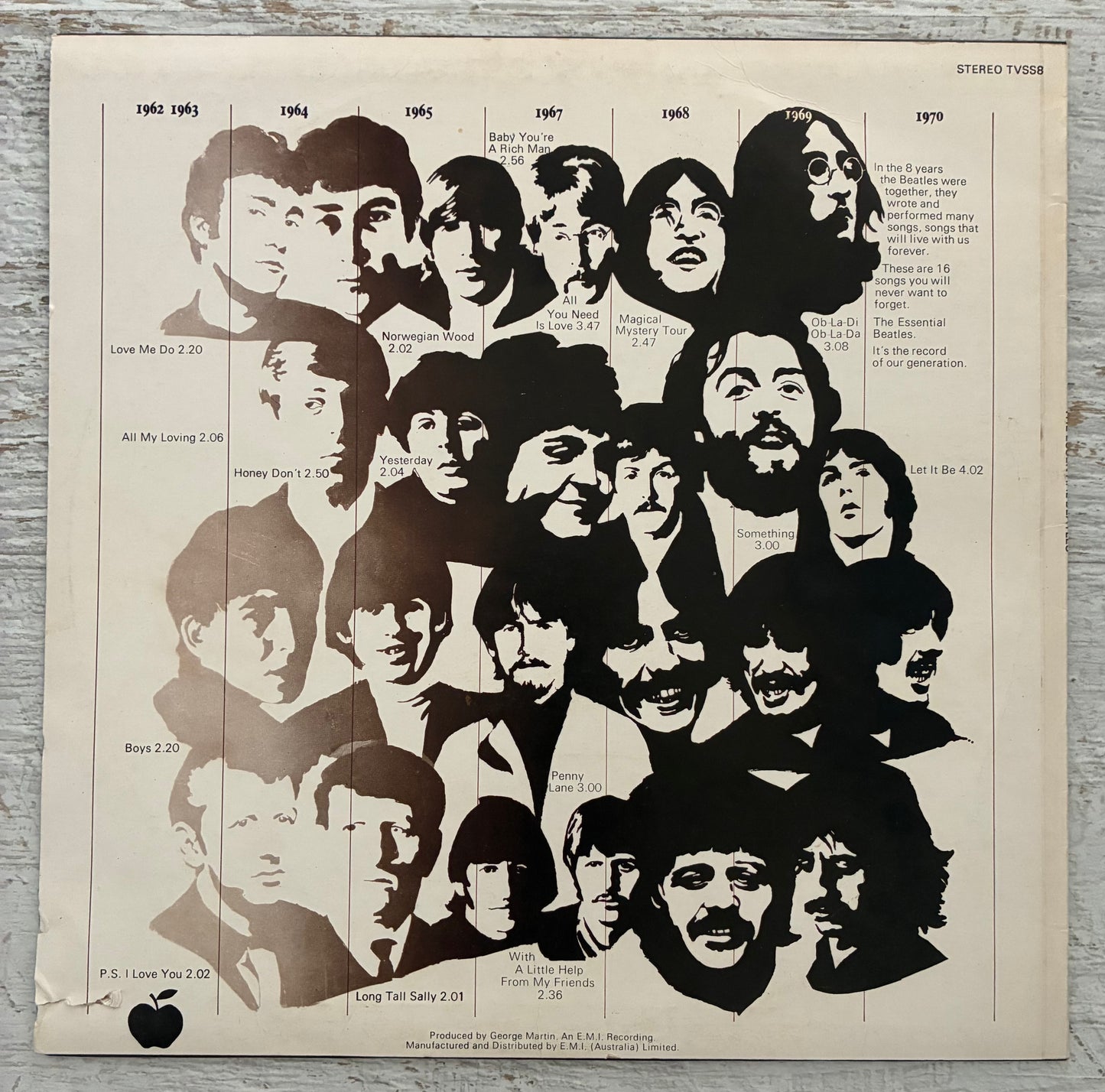 The Beatles - The Essential (1979 Australian Pressing 12" Vinyl) (Used/2nd Hand)