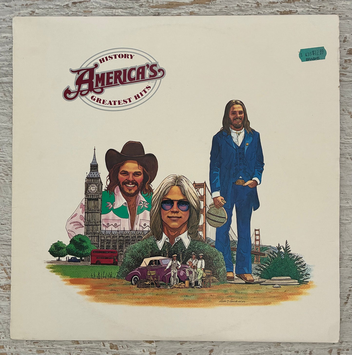 America - History America's Greatest Hits (1975 Australian Pressing 12" Vinyl) (Used/2nd Hand)