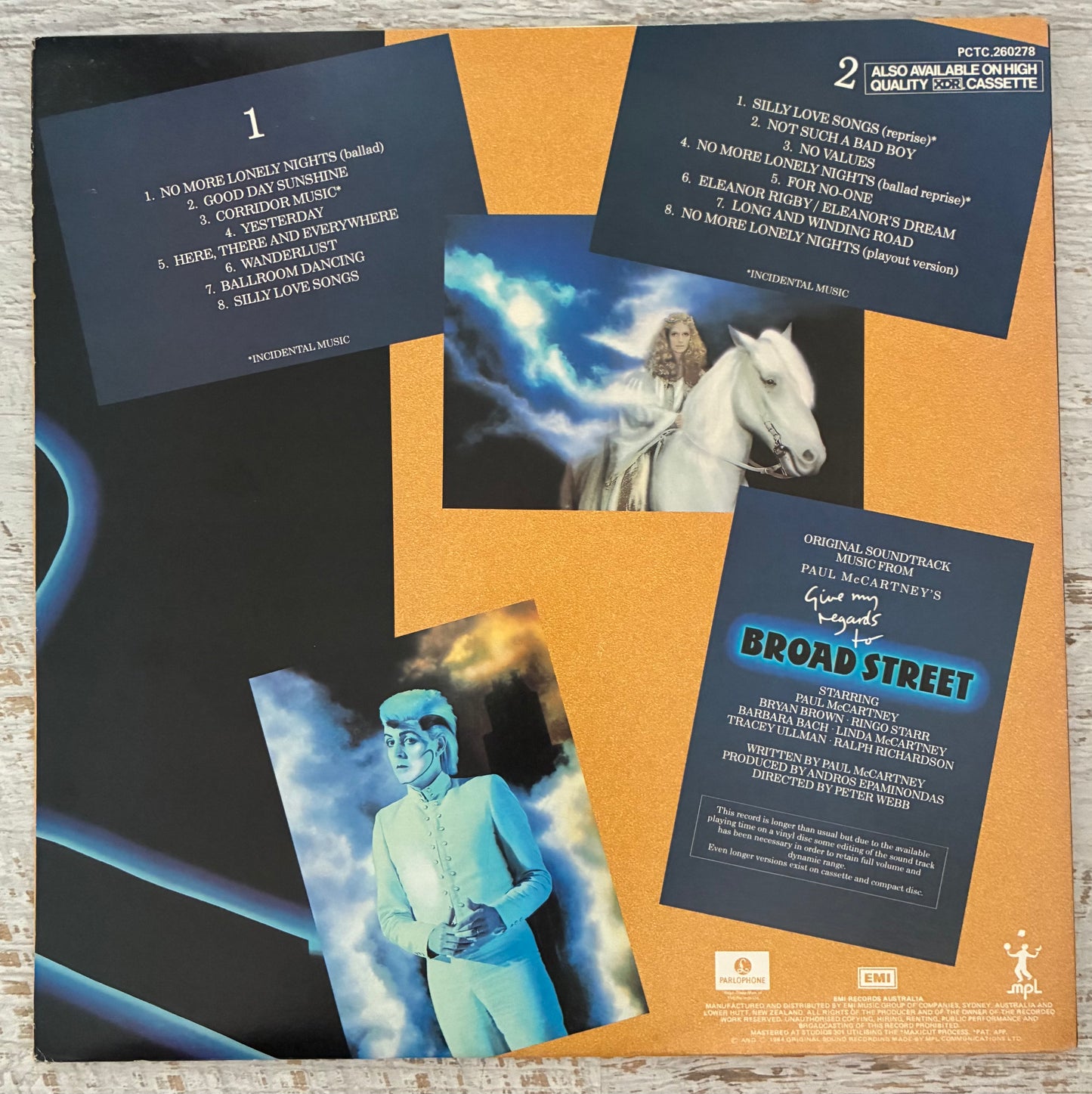 Paul McCartney - Give My Regards To Broad Street (1984 Australian Pressing 12" Vinyl) (Used/2nd Hand)