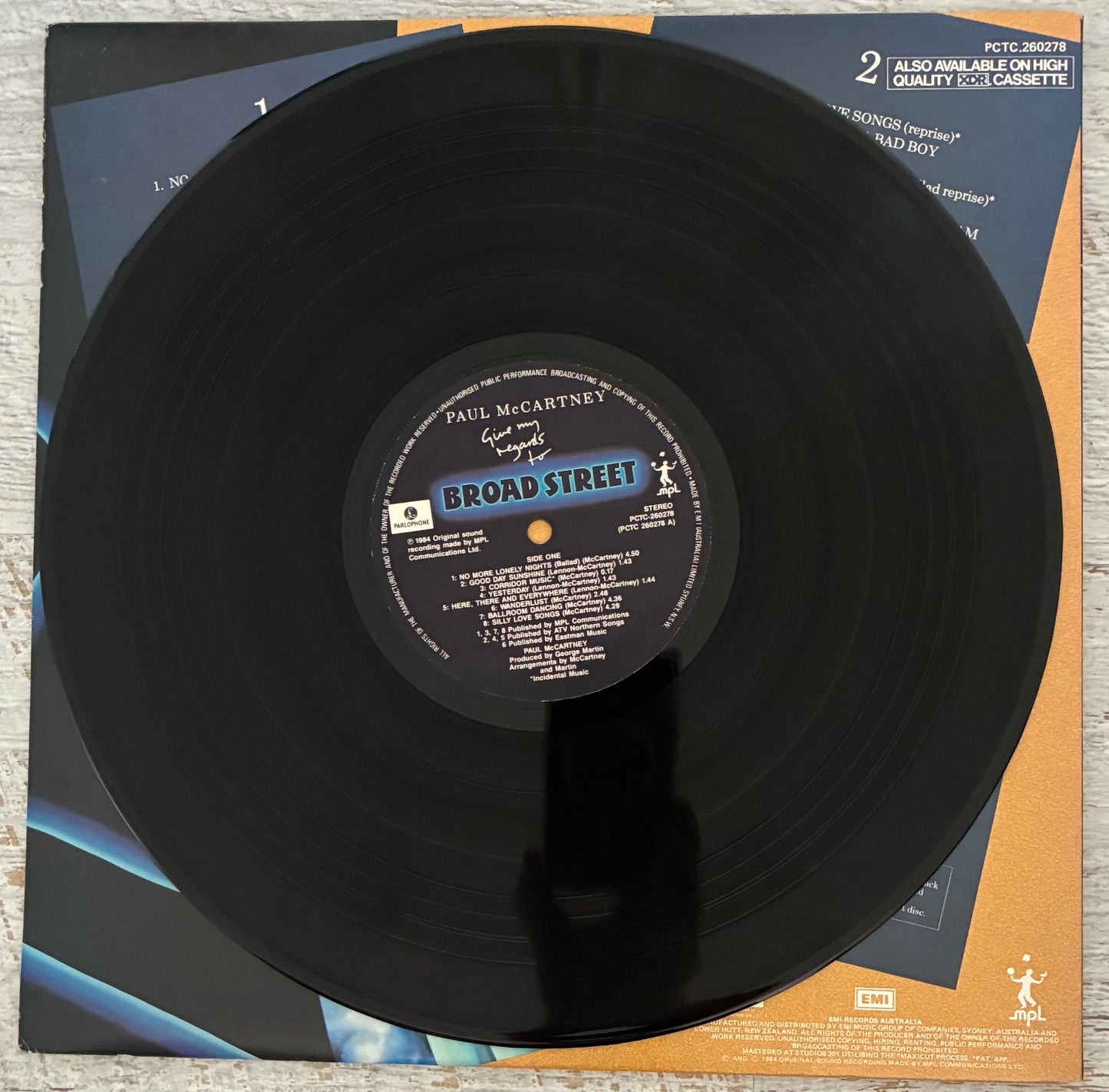 Paul McCartney - Give My Regards To Broad Street (1984 Australian Pressing 12" Vinyl) (Used/2nd Hand)