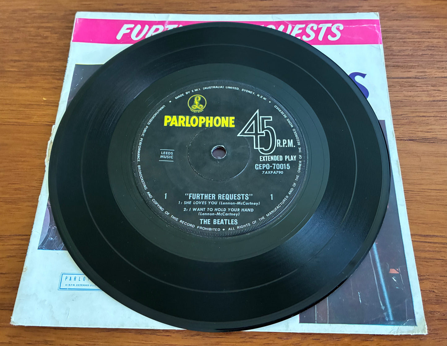 The Beatles - Further Requests EP (1964 Australian Pressing 7" Mono Vinyl) (Used/2nd Hand)