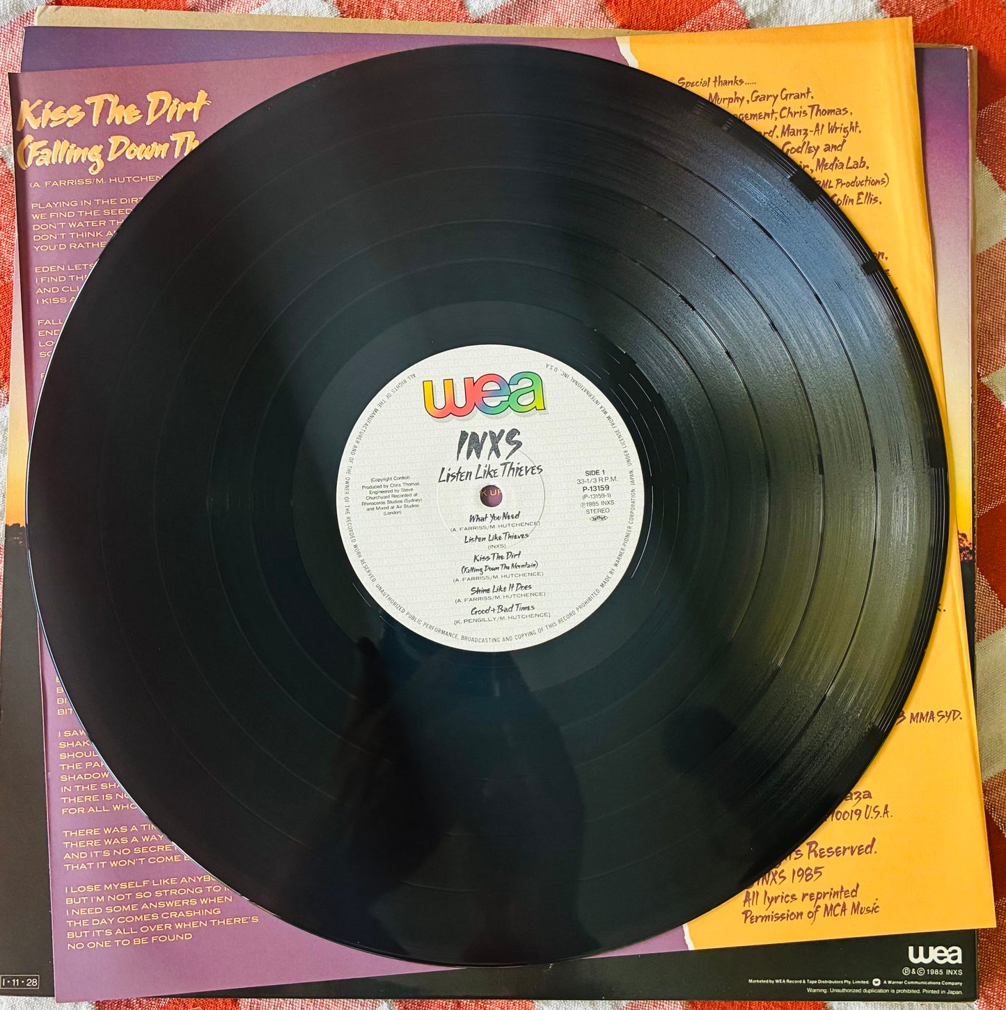 INXS - Listen Like Thieves (1985 Japanese Pressing 12' Vinyl) (Used/2nd Hand)