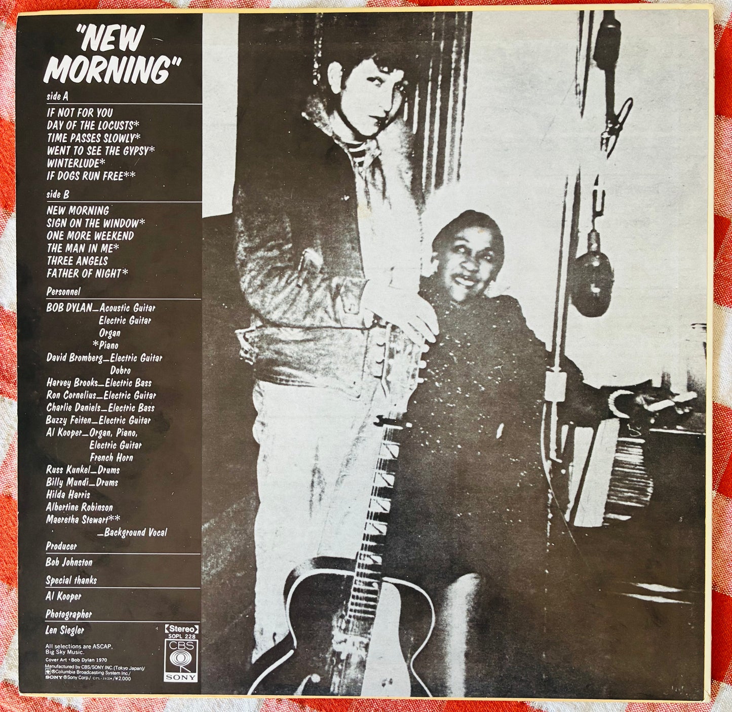 Bob Dylan - New Morning (1975 Japanese Pressing 12" Vinyl) (Used/2nd Hand)