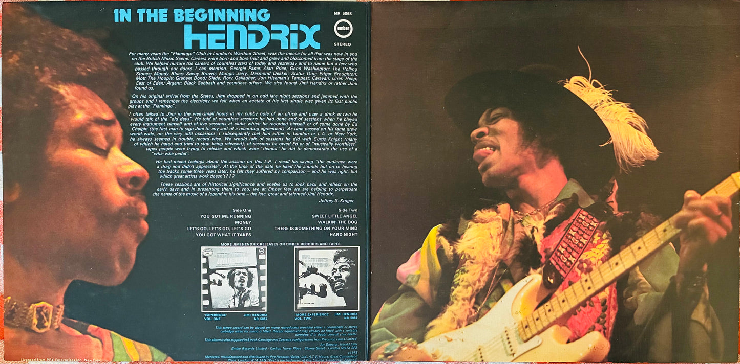 Jimi Hendrix - In The Beginning 'Live' (1973 UK Pressing 12" Vinyl) (Used/2nd Hand)