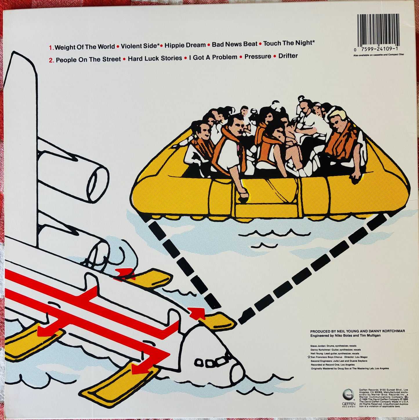 Neil Young - Landing On Water (1986 U.S. Pressing 12" Vinyl) (Used/2nd Hand)