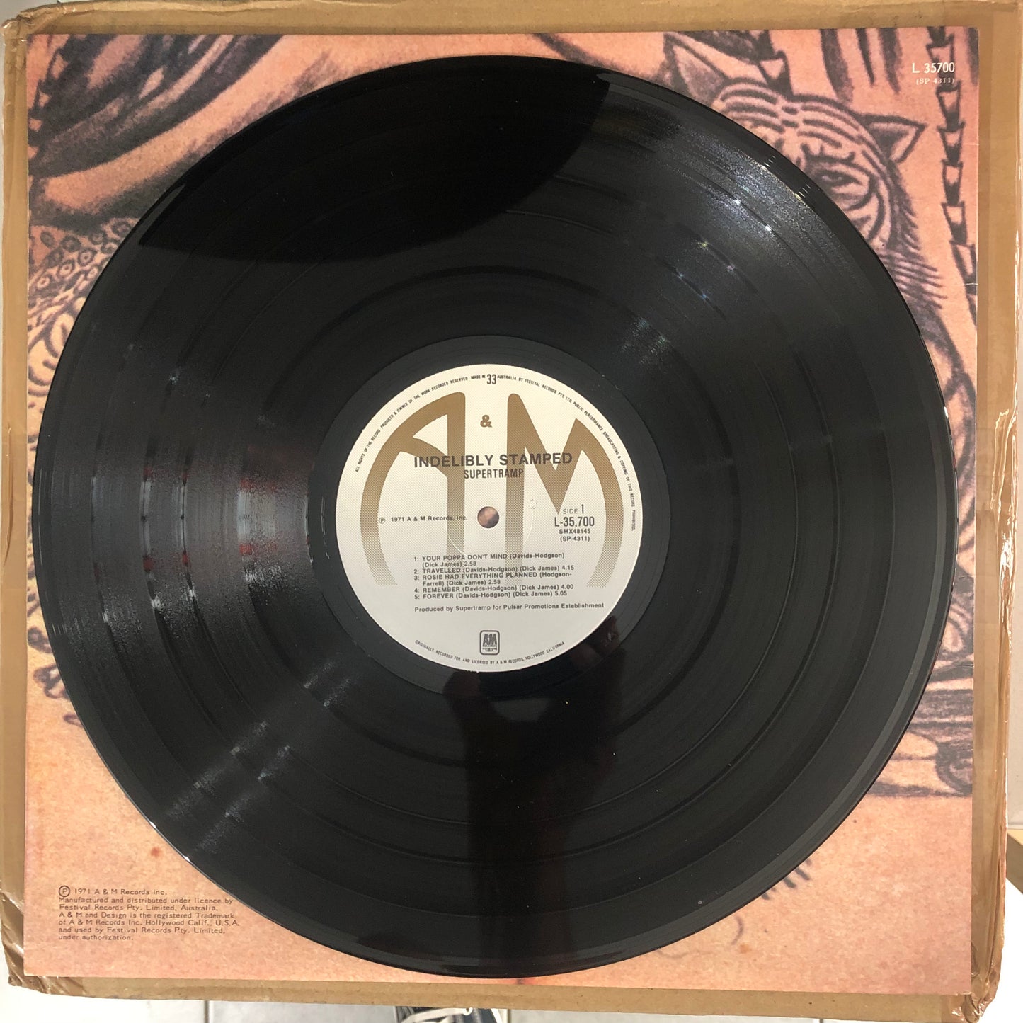 Supertramp - Indelibly Stamped (1976 Australian Pressing 12' Vinyl) (Used/2nd Hand)