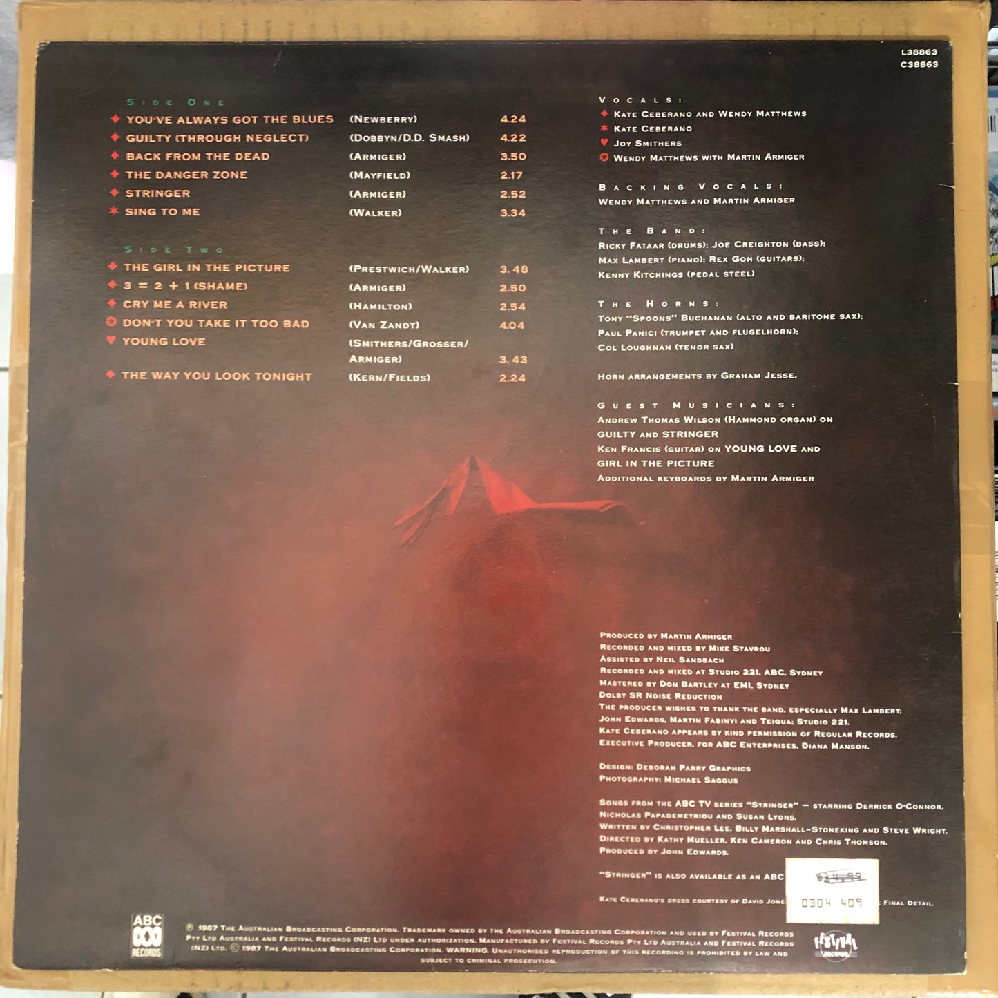 Kate Cebrano/Wendy Matthews - You've Always Got The Blues (1988 Australian Pressing 12" Vinyl)