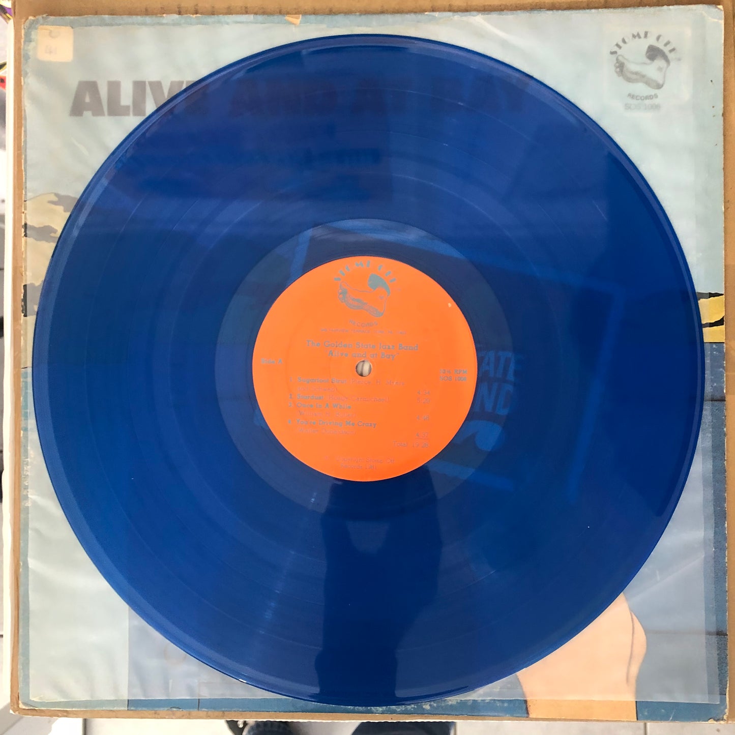 The Golden State Jazz Band - Alive And At Bay (1981 US Pressing Transparent Blue 12" Vinyl) (Used/2nd Hand)