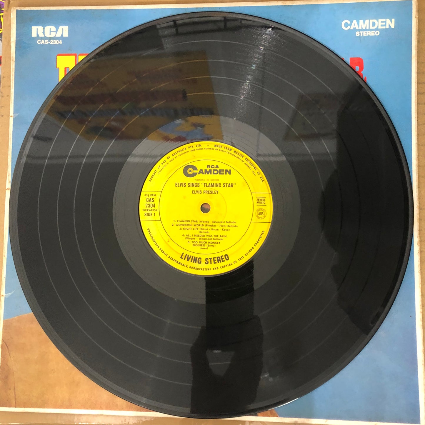 Elvis Presley - Elvis Sings Flaming Star (1969 Australian Pressing 12" Vinyl) (Used/2nd Hand)